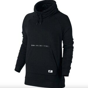 🍃 SALE 🍃 Nike Sportswear Modern Funnel Neck Women's Black Sweatshirt Hoodie